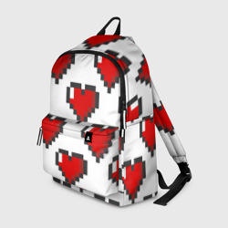 Рюкзак 3D Пиксельные сердечки