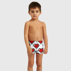 Детские купальные плавки 3D Пиксельные сердечки - фото 2