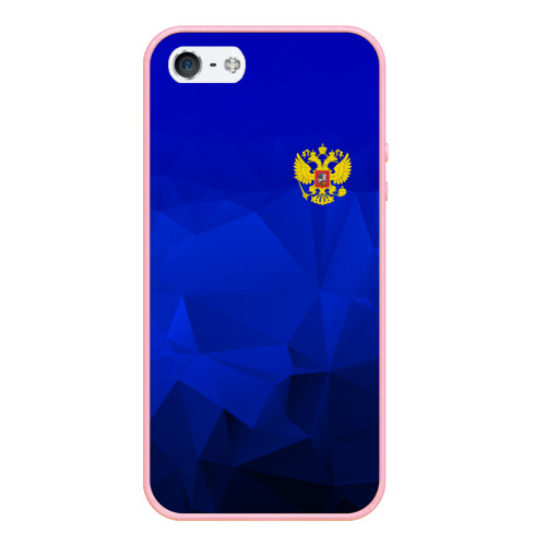 Чехол для iPhone 5/5S матовый Russia sport, цвет баблгам