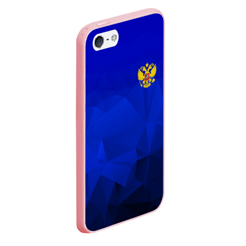 Чехол для iPhone 5/5S матовый Russia sport, цвет баблгам - фото 3