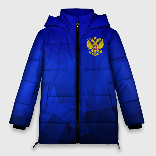 Женская зимняя куртка Oversize Russia sport, цвет черный