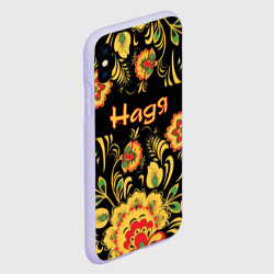 Чехол для iPhone XS Max матовый Надя, роспись под хохлому - фото 2