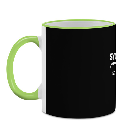 Кружка с полной запечаткой System of a Down, цвет Кант светло-зеленый - фото 2