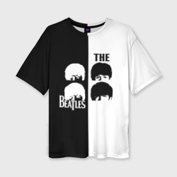 Женская футболка oversize 3D The Beatles