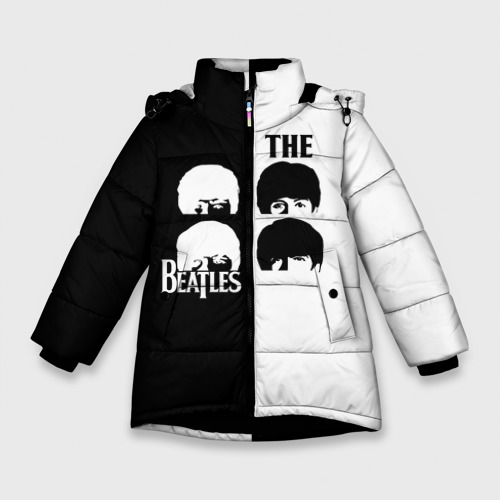Зимняя куртка для девочек с принтом The Beatles, вид спереди №1