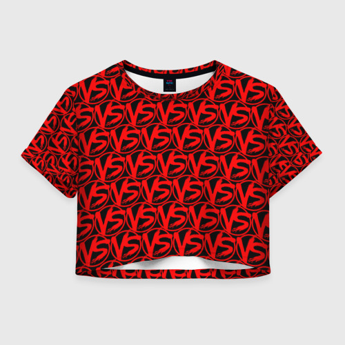 Женская футболка Crop-top 3D VERSUS BATTLE RED Фото 01 Женская футболка Crop-top 3D VERSUS BATTLE RED Фото 01