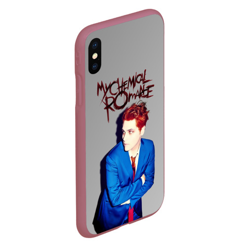 Чехол для iPhone XS Max матовый My Chemical Romance, цвет малиновый - фото 3