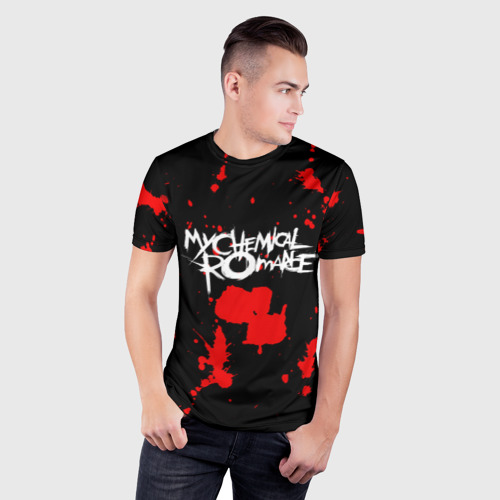 Мужская футболка 3D Slim My Chemical Romance, цвет 3D печать - фото 3