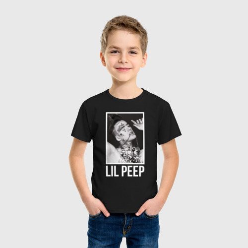 Детская футболка хлопок Little fashion , цвет черный - фото 3