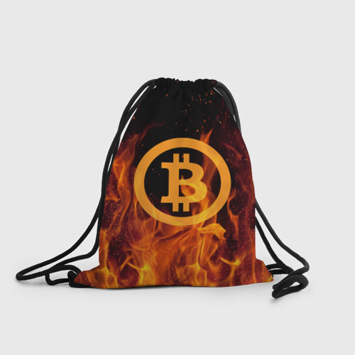 Рюкзак-мешок 3D BITCOIN FIRE Фото 01 Рюкзак-мешок 3D BITCOIN FIRE Фото 01