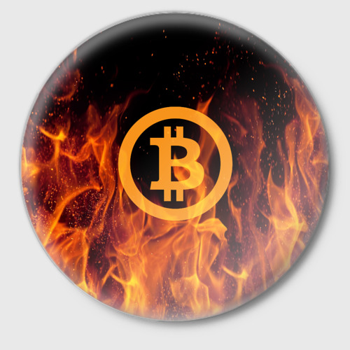 Значок BITCOIN FIRE Фото 01 Значок BITCOIN FIRE Фото 01