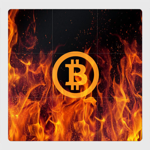 Магнитный плакат 3Х3 BITCOIN FIRE Фото 01 Магнитный плакат 3Х3 BITCOIN FIRE Фото 01