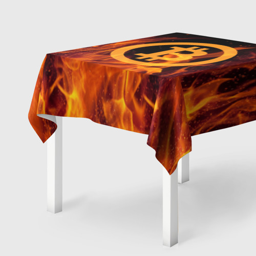 Скатерть 3D BITCOIN FIRE Фото 01 Скатерть 3D BITCOIN FIRE Фото 01