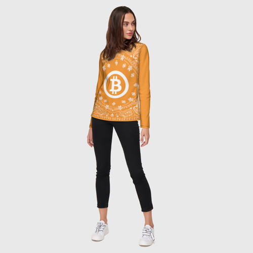 Женский лонгслив 3D BITCOIN - фото 5