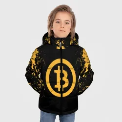 Зимняя куртка для мальчиков 3D Биткоин bitcoin - фото 2