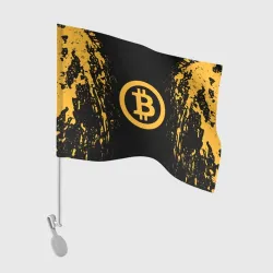 Флаг для автомобиля Биткоин bitcoin