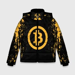 Зимняя куртка для мальчиков 3D Биткоин bitcoin