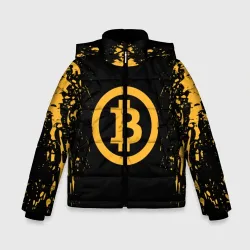 Зимняя куртка для мальчиков 3D Биткоин bitcoin