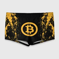 Мужские купальные плавки 3D Биткоин bitcoin
