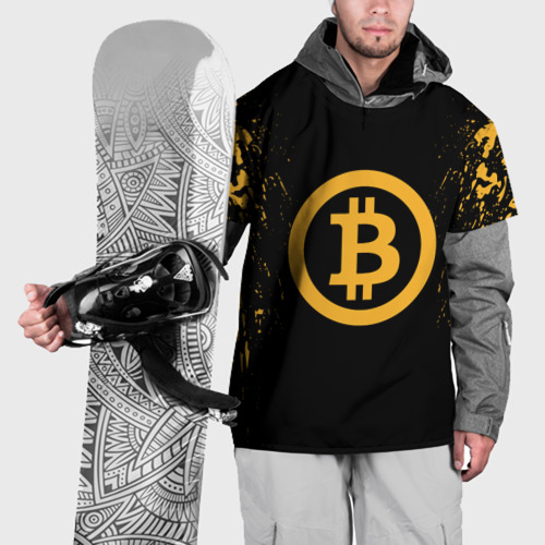 Накидка на куртку 3D Биткоин bitcoin, цвет 3D печать