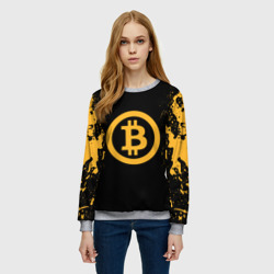 Женский свитшот 3D Биткоин bitcoin - фото 2