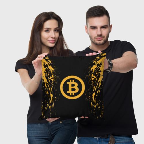 Подушка 3D Биткоин bitcoin - фото 3