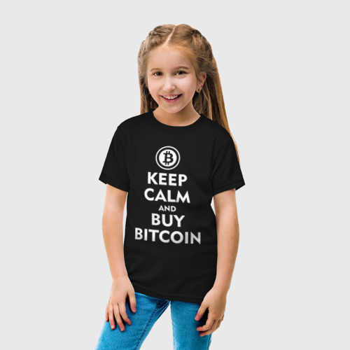 Детская футболка хлопок Keep Calm, цвет черный - фото 5