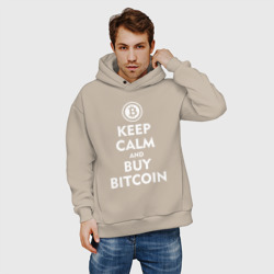 Мужское худи Oversize хлопок Keep Calm - фото 2