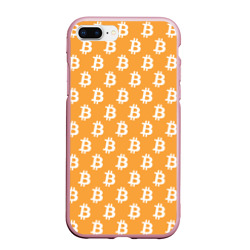 Чехол для iPhone 7Plus/8 Plus матовый Bitcoin