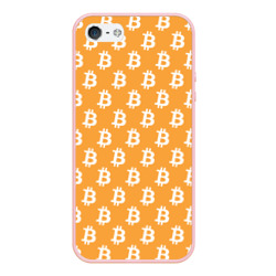 Чехол для iPhone 5/5S матовый Bitcoin