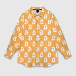 Женская рубашка oversize 3D Bitcoin