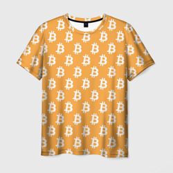 Мужская футболка 3D Bitcoin
