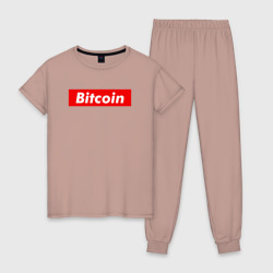 Женская пижама хлопок Bitcoin
