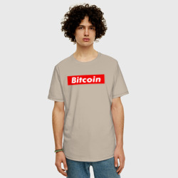 Мужская футболка хлопок Oversize Bitcoin - фото 2