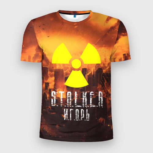 Мужская футболка 3D Slim S.T.A.L.K.E.R Игорь