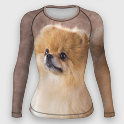 Женский рашгард 3D Шпиц крупным планом