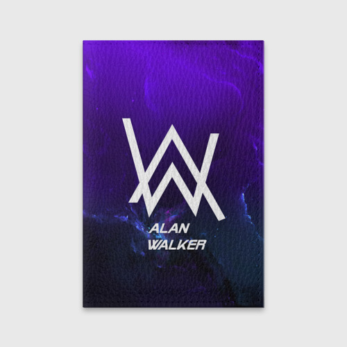 Обложка для паспорта матовая кожа Alan Walker space collection, цвет черный