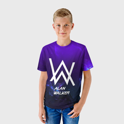 Детская футболка 3D Alan Walker space collection, цвет 3D печать - фото 3