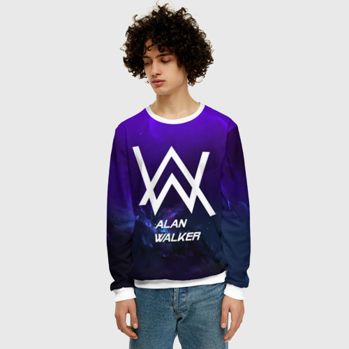 Мужской свитшот 3D Alan Walker space collection - фото 3