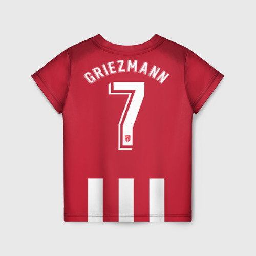 Детская футболка с принтом Griezmann 18-19, вид сзади №1