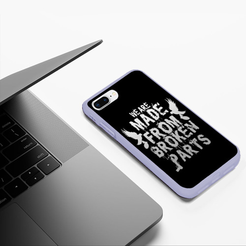 Чехол для iPhone 7Plus/8 Plus матовый Hollywood Undead, цвет светло-сиреневый - фото 5