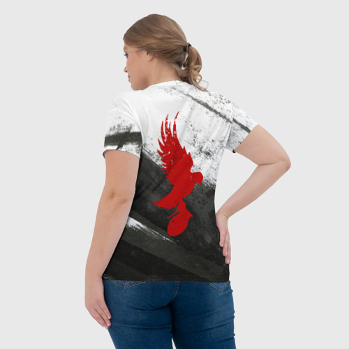 Женская футболка 3D с принтом Hollywood Undead, вид сзади #2