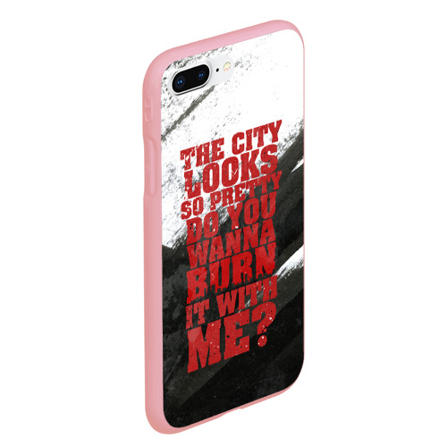 Чехол для iPhone 7Plus/8 Plus матовый Hollywood Undead, цвет баблгам - фото 3