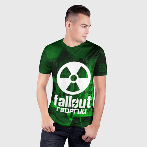 Мужская футболка 3D Slim FALLOUT ГЕОРГИЙ, цвет 3D печать - фото 3