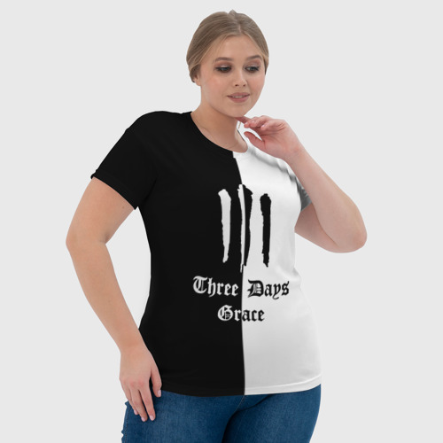 Женская футболка 3D Three Days Grace, цвет 3D печать - фото 6