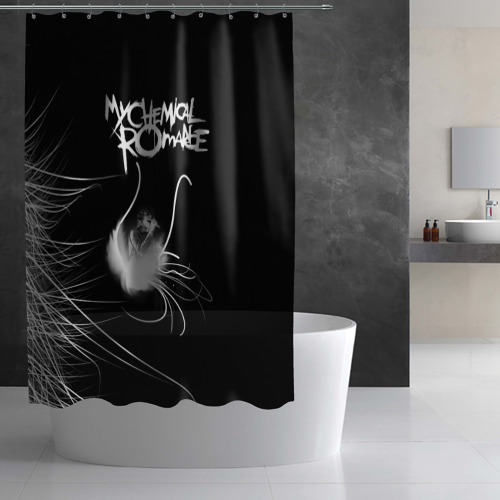 Штора 3D для ванной My Chemical Romance - фото 3