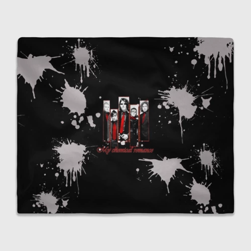 Плед 3D с принтом My Chemical Romance, вид спереди #2