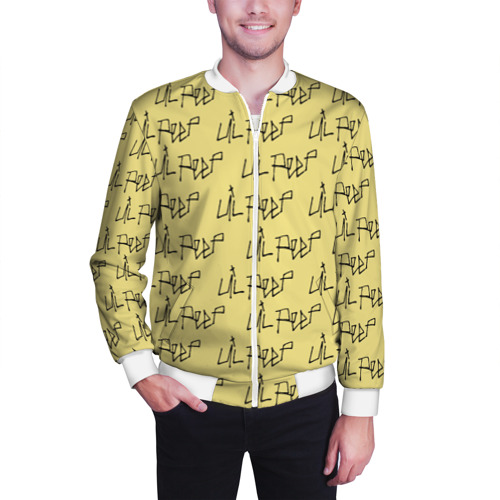 Мужской бомбер 3D LiL PEEP Pattern - фото 3