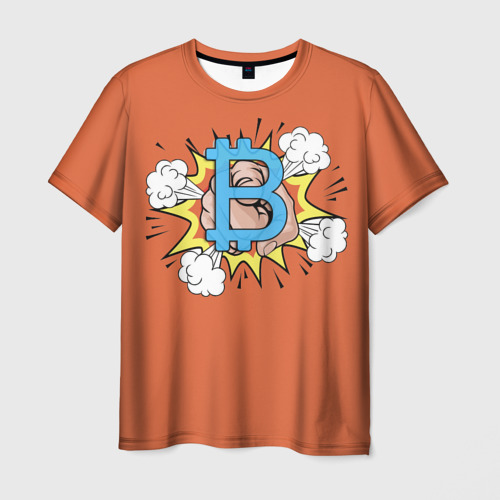Мужская футболка 3D Б-значит Биткоин, цвет 3D печать