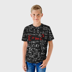 Детская футболка 3D Формулы E=mc2 - фото 2